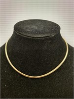 Gold plated sterling silver necklace