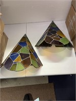 Vintage Stained Glass Wall Triangle Shaped Scones
