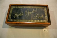 "World's Greatest Dad" keepsake/jewelry Box