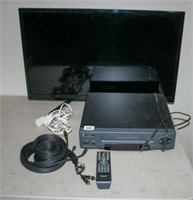 Hisense TV (32"); VCR; AV Cords