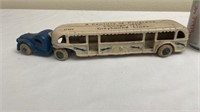 Cast Iron Arcade GMC Greyhound Lines Bus