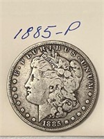 1885-P MORGAN SILVER DOLLAR 1