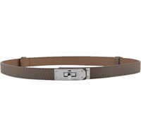 $30 Women's Skinny Leather Belt with Adjustable