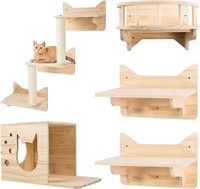 Miuzmore Pine Cat Wall Frame For Climbing, Set
