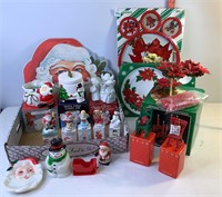 Assorted Christmas Trays, Coasters & Misc