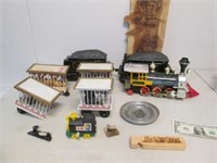 Lot of Train Themed Items - Model Cars, Toys