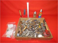 Large Qty of used tools, sockets, screwdrivers,