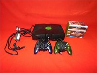 X-Box c/w 10 games, 2 controllers