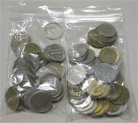 2 Bag Lot of Assorted Tokens