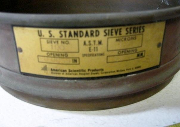 8" Brass US Standard Sieve No.100 Series ASTM E-11