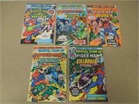 LOT OF 5 MARVEL TEAM-UP #41-45 BRONZE AGE