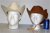 2 Cowboy Hats - His & Her's