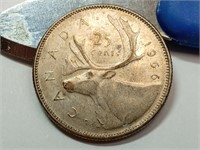 OF) 1966 Canada silver quarter