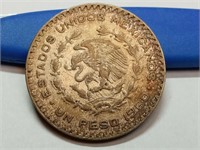 OF) 1960 Mexico silver peso