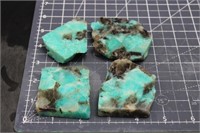 Polished Amazonite W/ Smoky Quartz 11oz