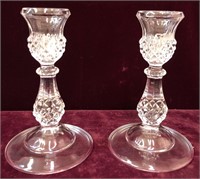 Pair of Crystal Candlesticks