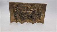 1981 ENESCO Solid Brass Japanese Table Screen