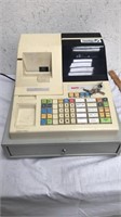 Sanyo cash register with key turns on