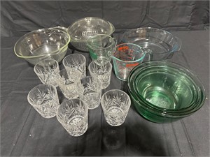 Pyrex, Anchor Hocking and drinking glasses
