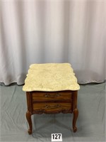Bassett Marble Top End Table