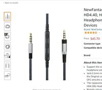NewFantasia Headphone Cord Audio Cable for Sennhei