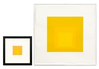 2 Pc Lot - Homage to the Square, Josef Albers.