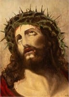 Portrait Painting of Christ Crowned with Thorns.