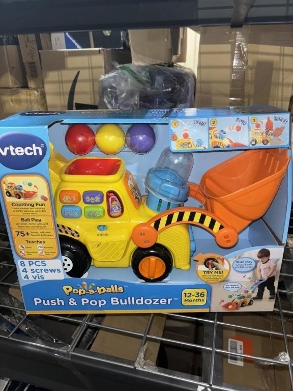 Vtech Pop a Balls Push and Pop Bulldozer