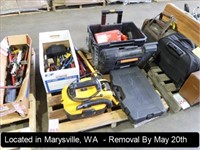 LOT, ASSORTED TOOLS ON THIS PALLET