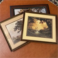 3 framed wall pictures