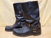 Black Leather Motorcycle Boots Harley-Davidson