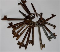 Antique Assorted  Skeleton Keys