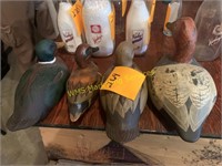 4 Handpainted Duck Decoys