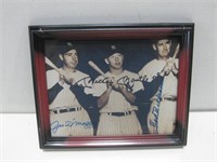 8"x 10" Framed Autographed Baseball Photo See Info
