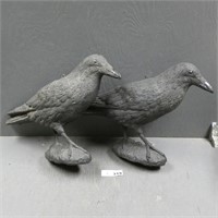 Pair of Plastic Crow Decoys
