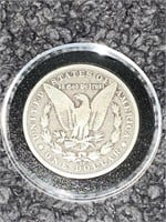 RARE 1891 CC US MORGAN SILVER DOLLAR COIN