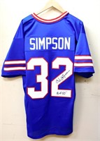 Signed OJ Simpson Buffalo jersey w/ COA