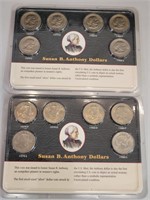 2 Susan B Anthony Dollar Sets