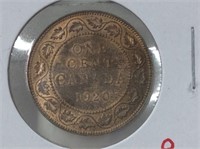 1920 (ms63) Canadian Large Cent