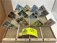 2979 TO 1980 BASEBALL TOPPS 4 ROW BOX