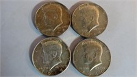 4 - 1966 Kennedy Half Dollars