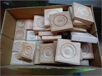 Box wood plinth bullseye trim 2 1/2" & 3