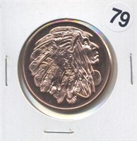 American Indian Series One Ounce .999 Copper Round