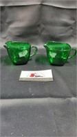 Small Green Glass cups