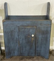 (O) Primitive Blue Cabinet 30” x 12” x 38”