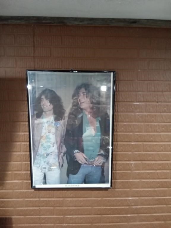 vtg Robert Plant & Jimmy Page poster