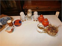 Owl And Home Décor Mixed lot Includes Fritz and