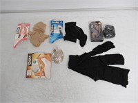 "As Is" Lot Of 5 Women's Tights, Black/Nude