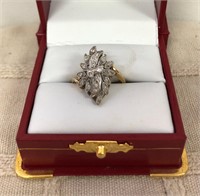 ESTATE FRESH 10 K GOLD LADIES RING- SIZE 6