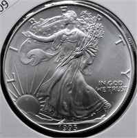 1993 SILVER EAGLE  GEM